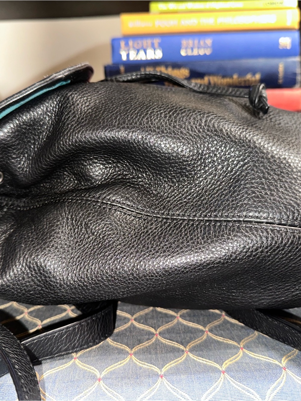 Coach Vintage Park Pebbled Leather Mini Backpack Black/Silver | Style F24385 - Picture 8 of 14